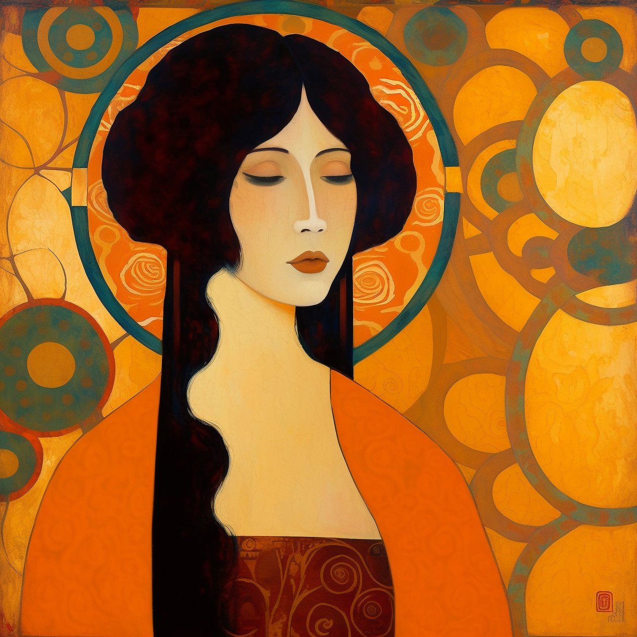 Portrait abstrait d