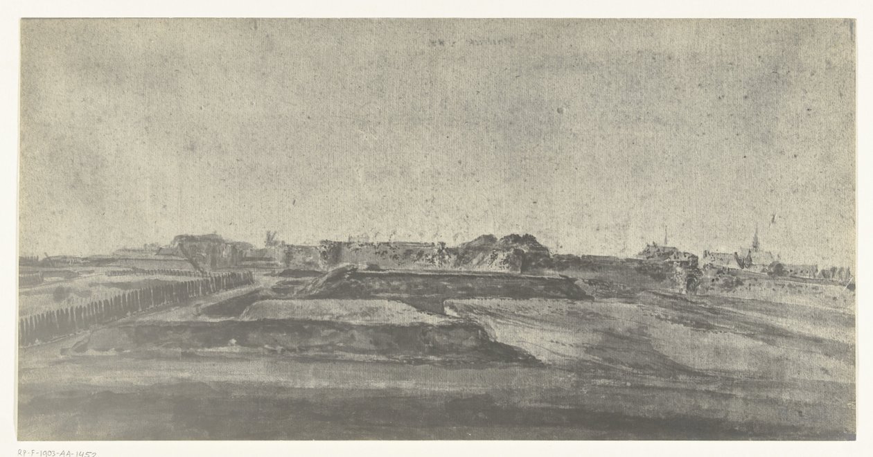 Vue de Maastricht, 1672 - frères Moreau