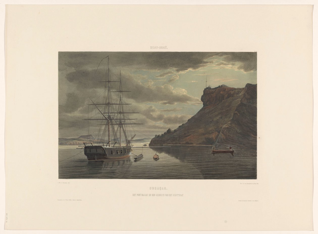 Fort Nassau et le Schottegat, Curaçao - jonkheer Jacob Eduard van Heemskerck