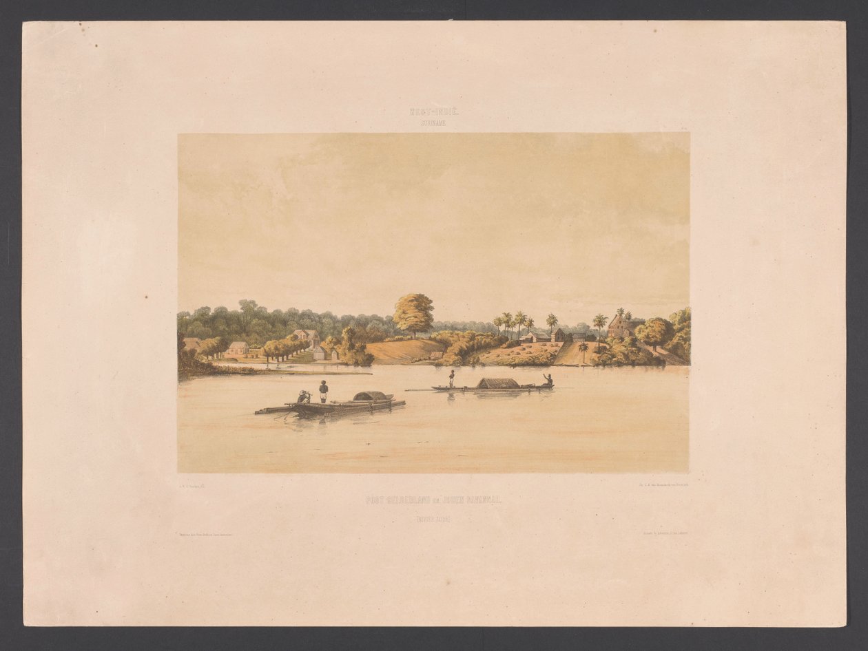 Waterkant en rede te Paramaribo - jonkheer Jacob Eduard van Heemskerck