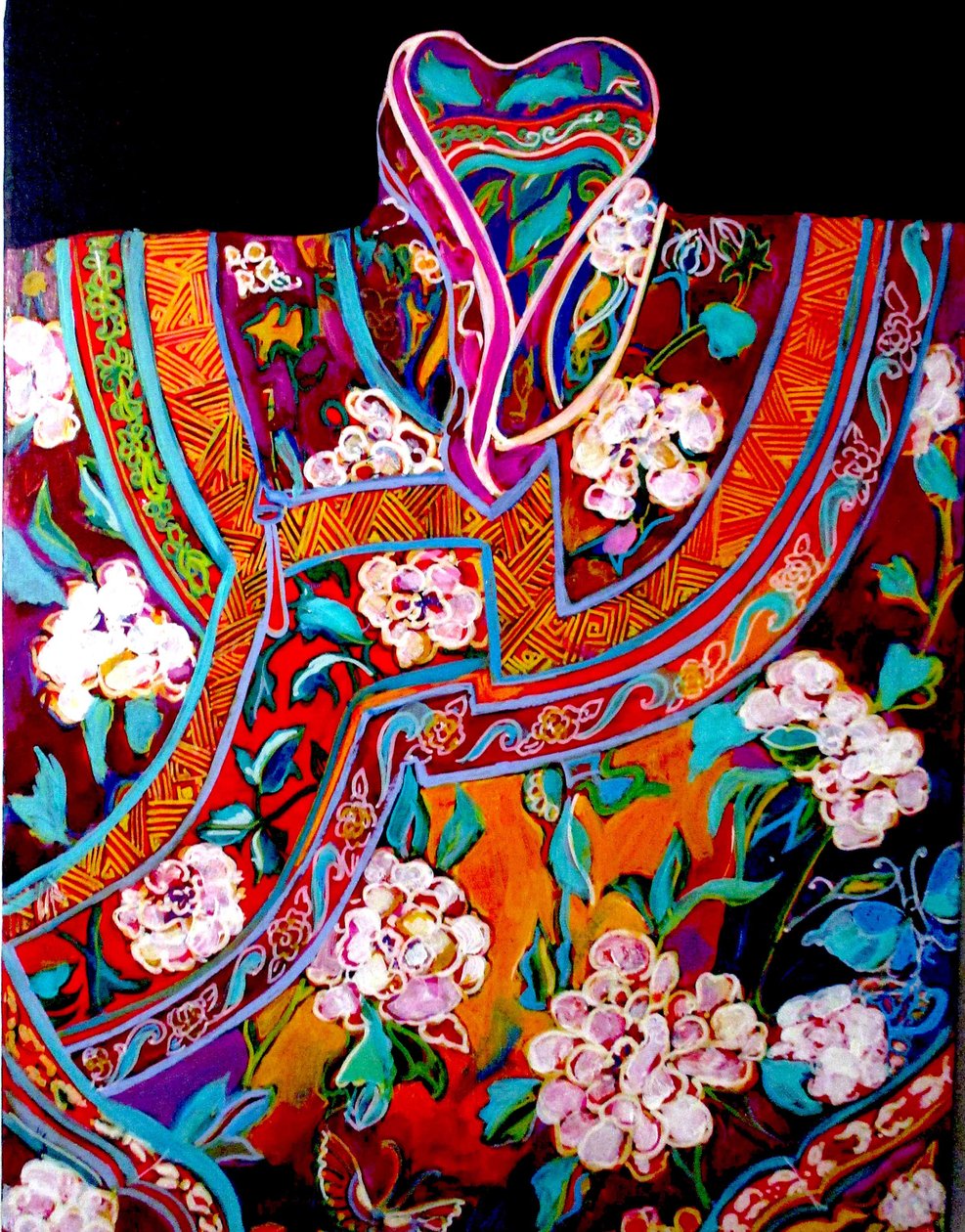 Veste chinoise, 2016 (techniques mixtes) - linda arthurs