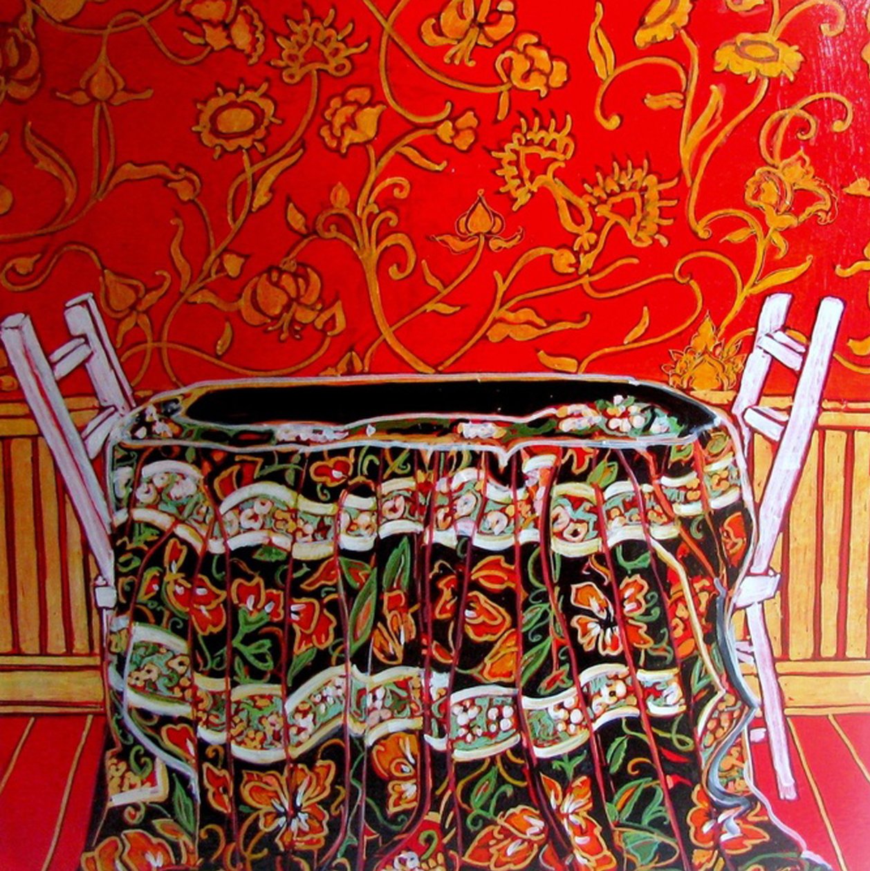 Dining Out, 2014 (à partir de techniques mixtes) - linda arthurs