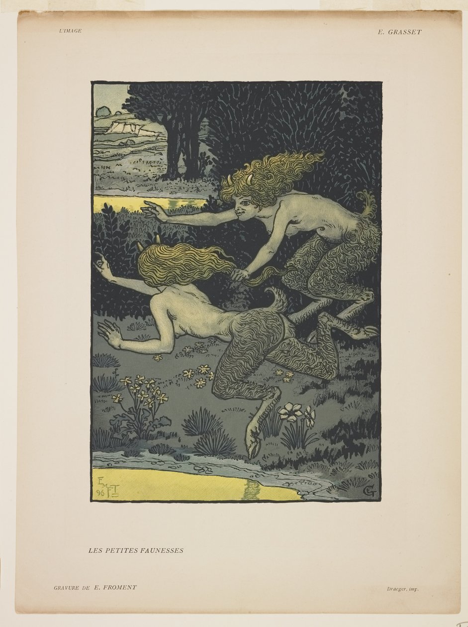 Les Petites Faunesses, 1896 - Émile Froment