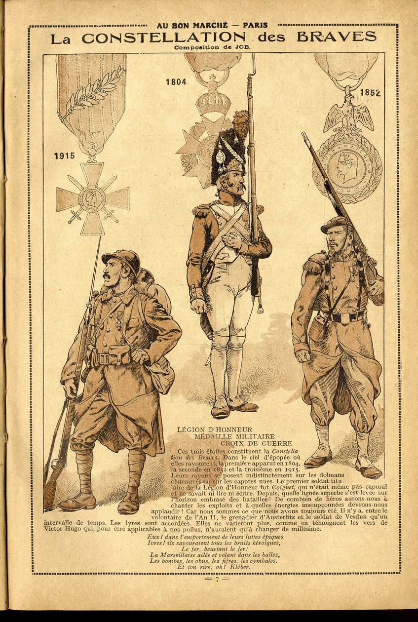 Journal du Bon Marché 1917 - Illustration de Job (Jacques Marie Gaston Onfray de Bréville) (1858-1931) : 1905 - pseudonym for Onfray de Breville Jacques Job