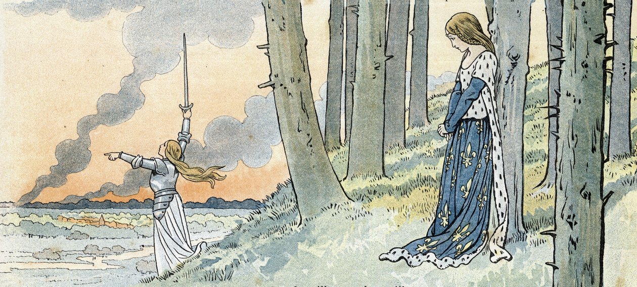 Guerre de Cent Ans, son histoire racontée par G. Montorgueil, illustrée par Job 1896 (gravure) - pseudonym for Onfray de Breville Jacques Job