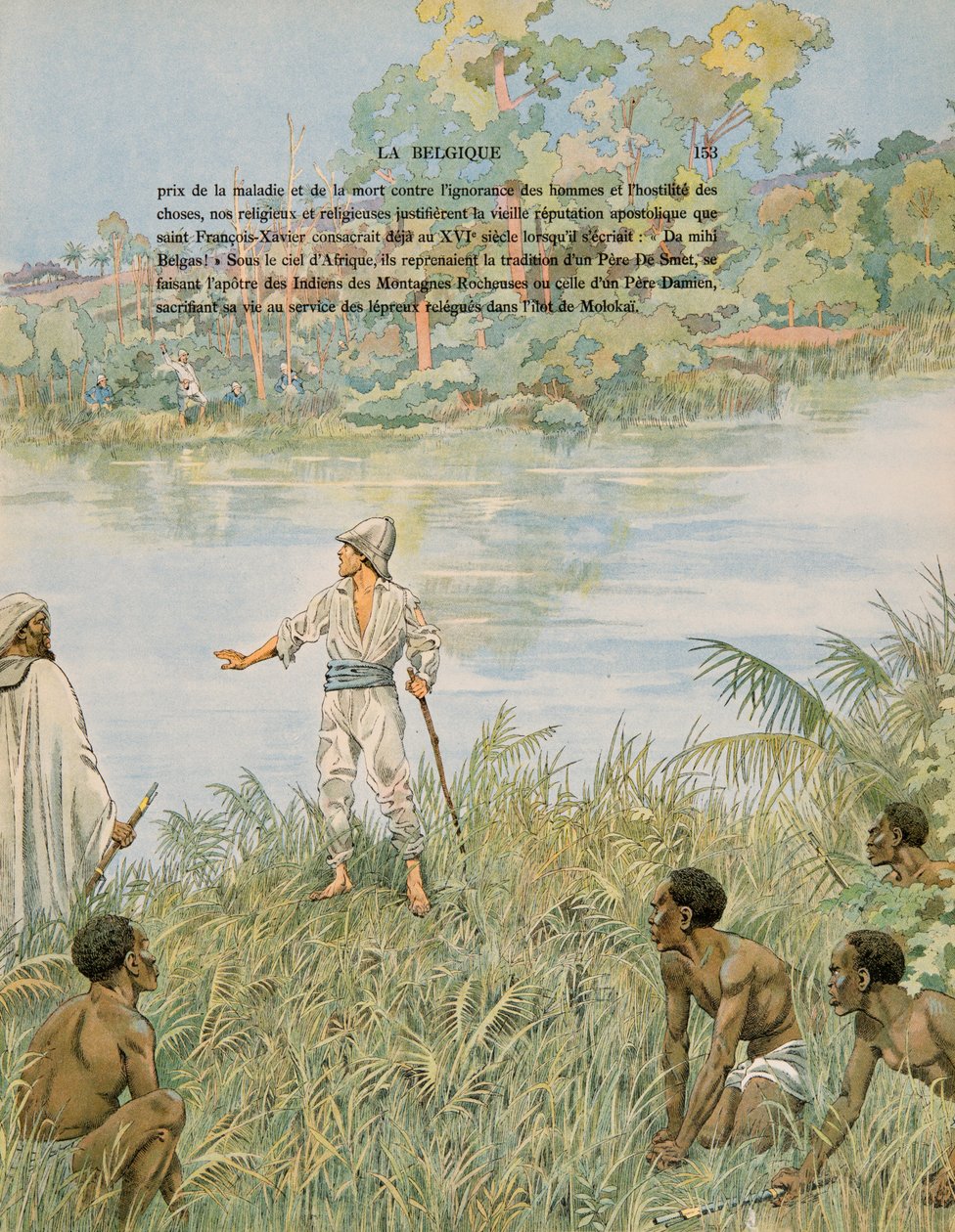 Histoire de la Belgique : Henri de Bruyne et Joseph Lippens sur les rives de la Lomami - pseudonym for Onfray de Breville Jacques Job