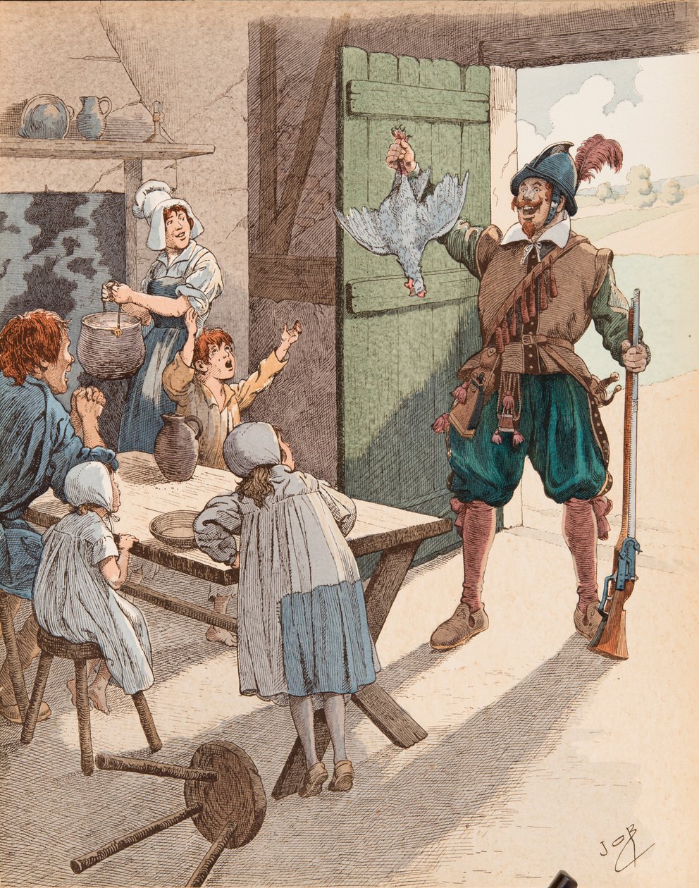 La poule au pot au temps de Henri IV - pseudonym for Onfray de Breville Jacques Job