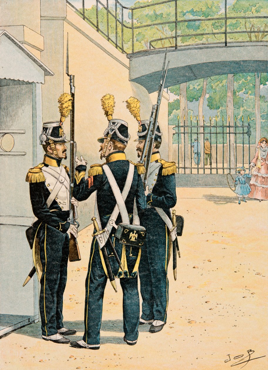 Tenue des troupes françaises à toutes les époques : Voltigeurs de la Garde Impériale - pseudonym for Onfray de Breville Jacques Job