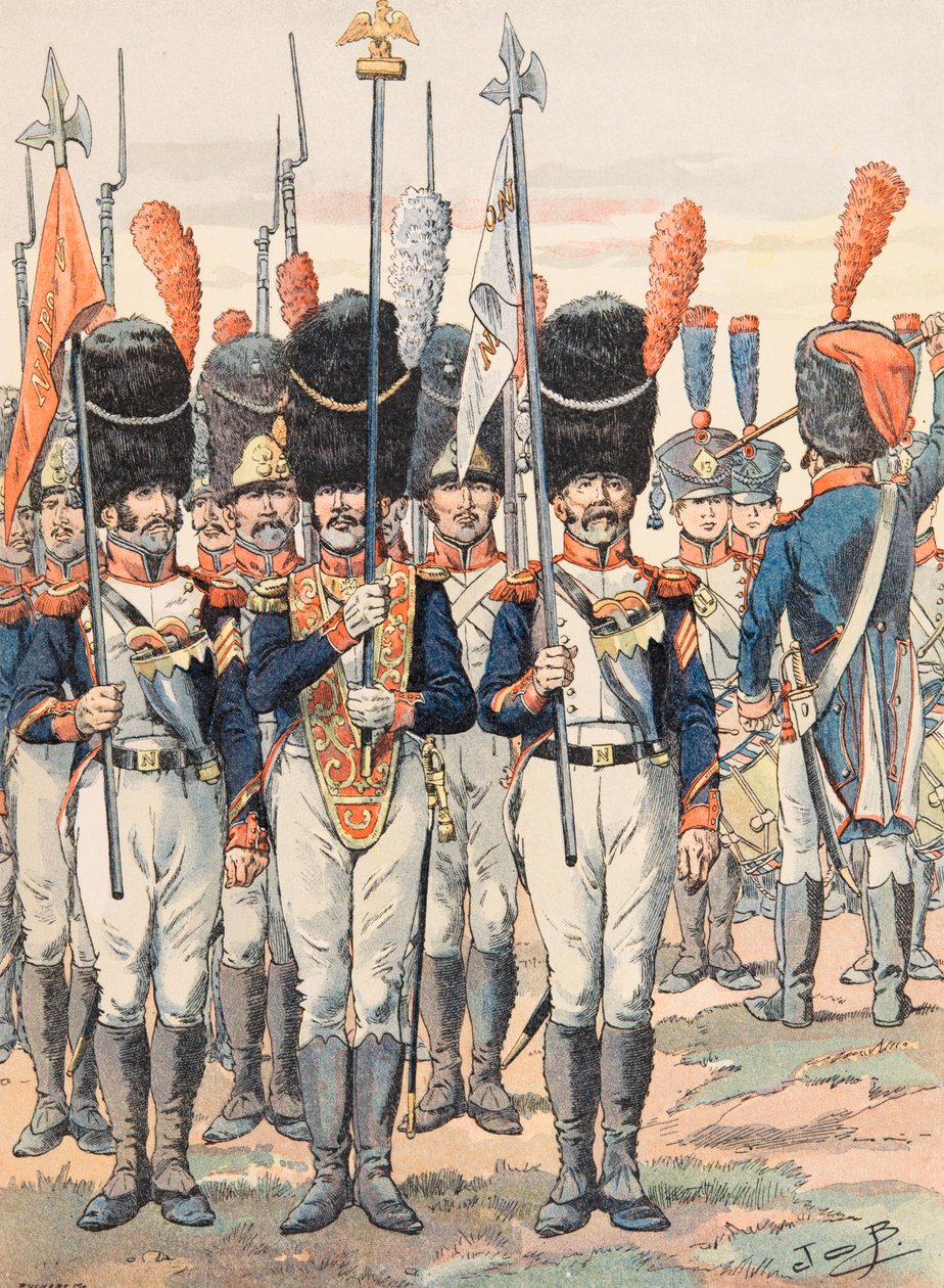 Jacques Marie Gaston Onfroy de Bréville dit JOB (1858-1931) - Tenue des troupes françaises à toutes les époques : Porte-Aigles (1812), Collection privée - pseudonym for Onfray de Breville Jacques Job