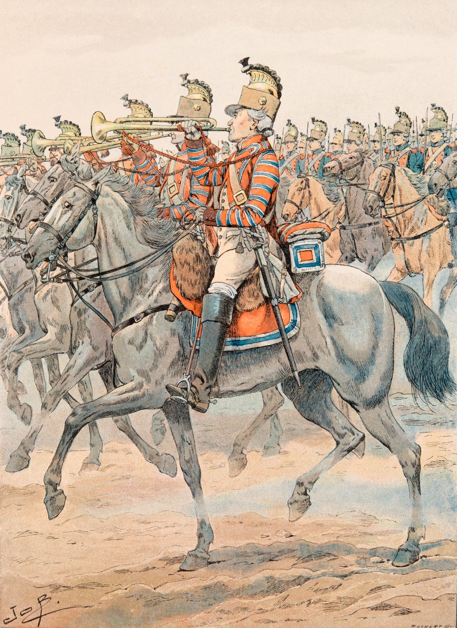 Jacques Marie Gaston Onfroy de Breville dit JOB (1858-1931) - Tenue des troupes françaises en tout temps : Trompette du Régiment d