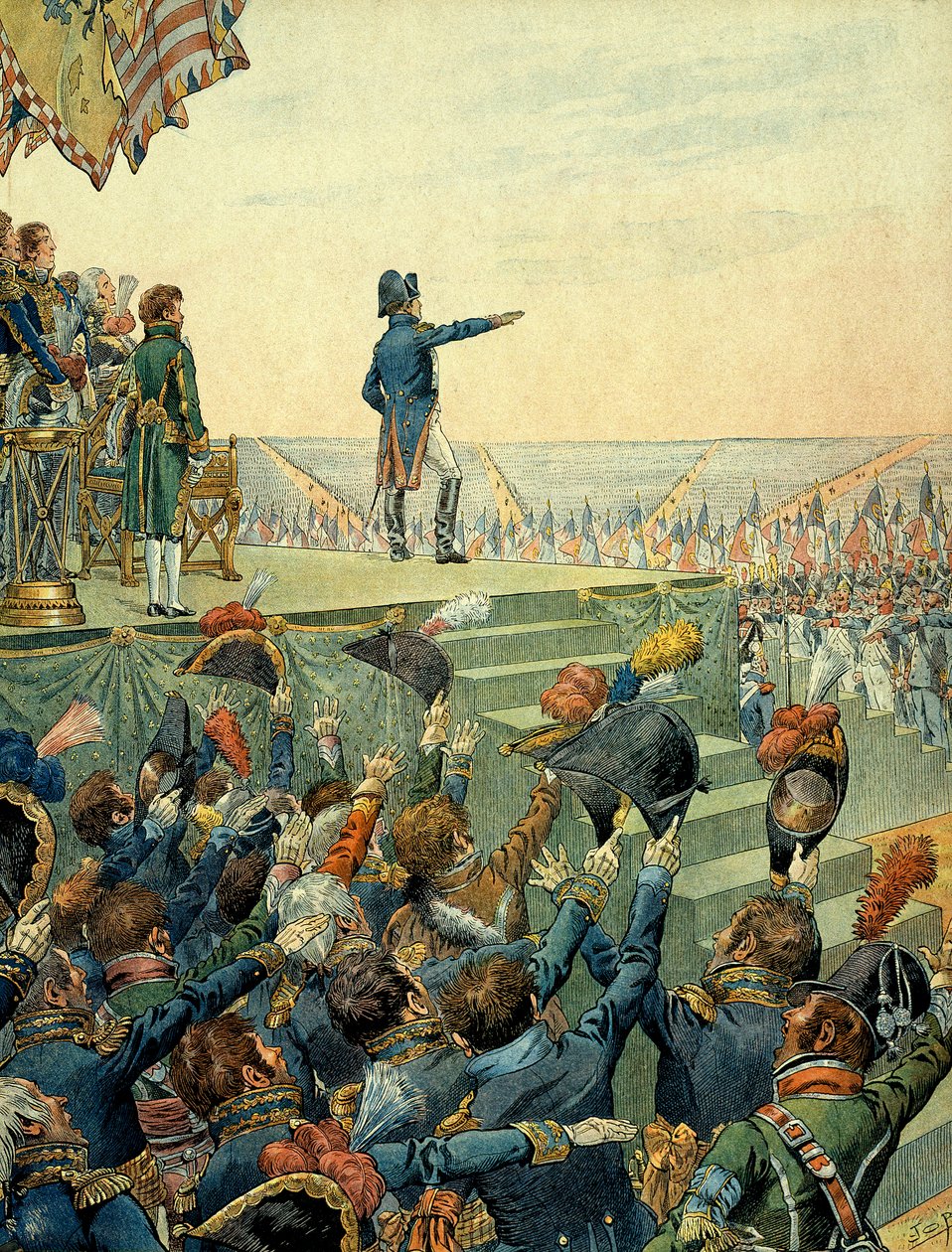 Napoléon Ier Bonaparte (1769-1821) distribuant les croix de la Légion d