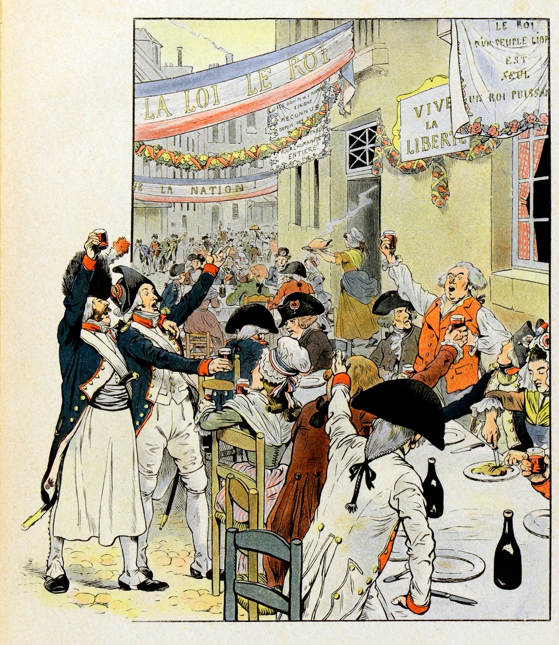 Banquet révolutionnaire après la prise de la Bastille - pseudonym for Onfray de Breville Jacques Job