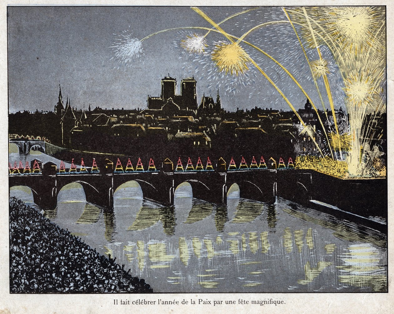 Fête de la Paix le 18 brumaire an X (9/11/1801) - Napoléon organise une fête magnifique pour célébrer l
