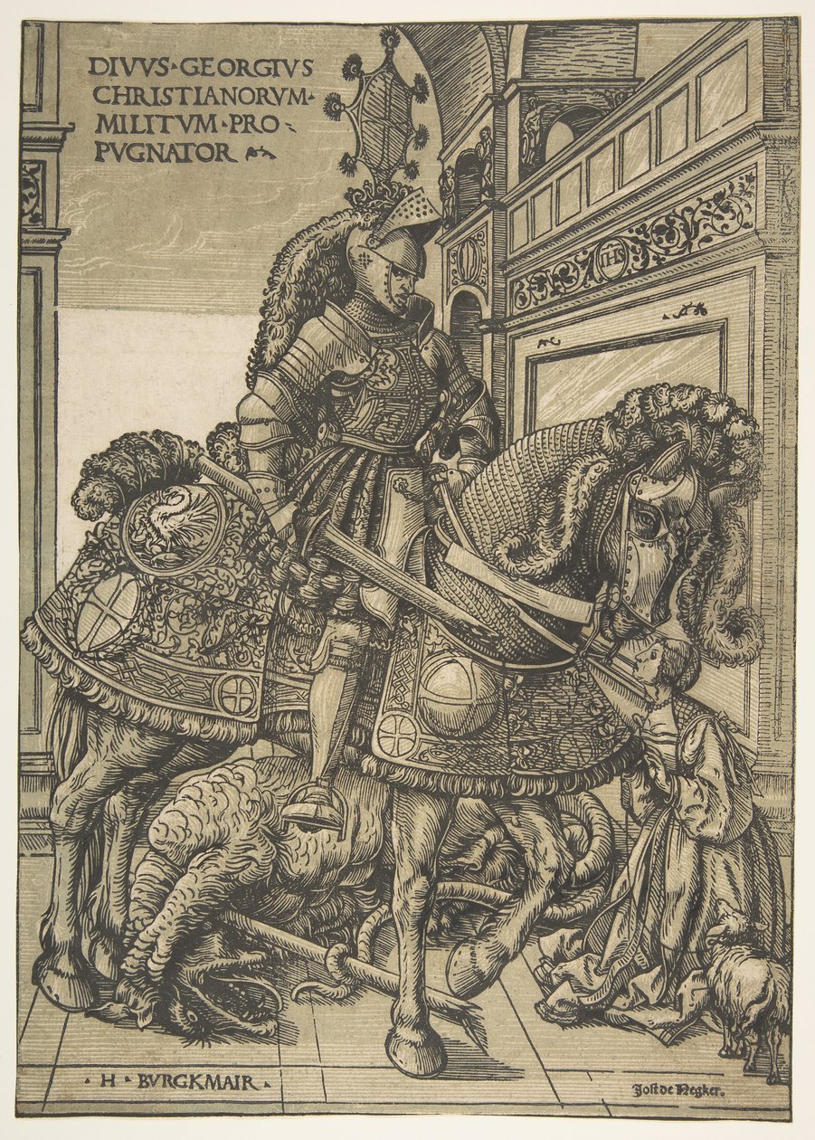 Saint Georges à cheval, 1508-1518 - the Elder Hans Burgkmair