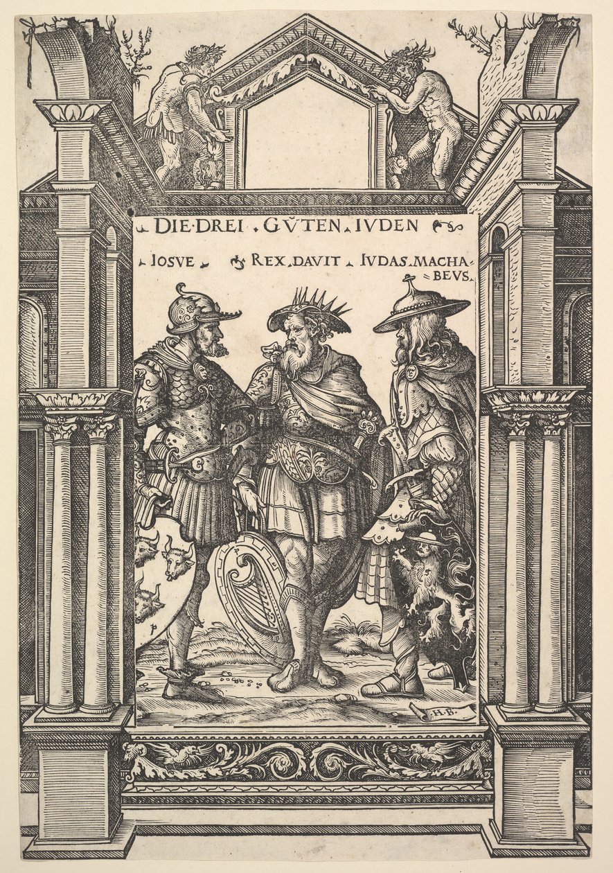Les Trois Héros Juifs, 1516 - the Elder Hans Burgkmair