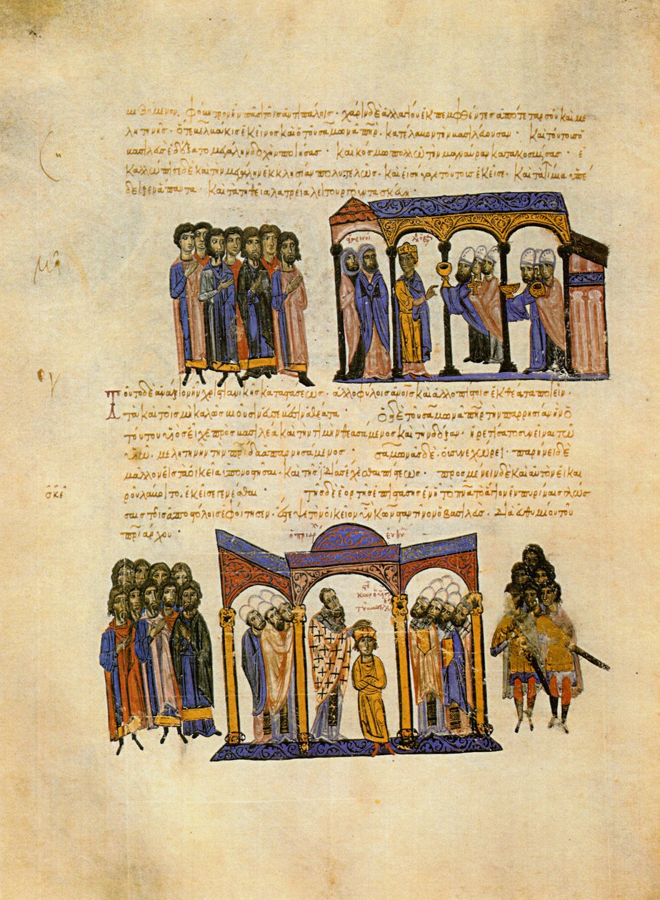 Skyllitzes Matritensis, fol. 114v. Miniatures - Unknown