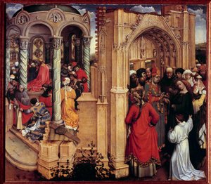 Le Mariage de la Vierge (détail) - Master of Flémalle