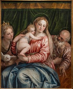 Madone et Enfant Jésus entre Sainte Catherine d