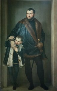 Portrait de Giuseppe da Porto avec son fils Adriano - (1528 88) Veronese