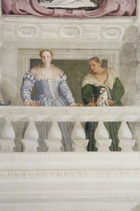 Membres de la maison Barbaro, de la Sala di Olimpo (détail) - Veronese