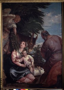 Repos pendant la fuite en Égypte - Veronese