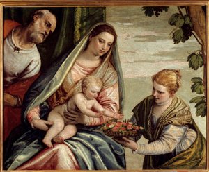 La Sainte Famille avec un donateur (Sainte Dorothée) - Veronese