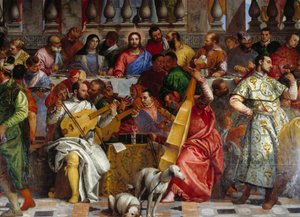 Les Noces de Cana, détail : Christ et la Vierge - Veronese