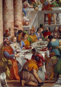 Les noces de Cana, détail : Le repas des princes (détail) - Veronese
