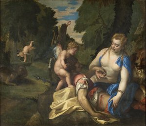 Vénus pleurant Adonis - Veronese