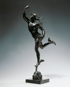 Italie, Milan, région de la Toscane, statuette en bronze de Mercure volant - Giambologna