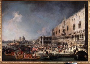Entrée du comte Gergy, ambassadeur de France, au Palais Ducal de Venise