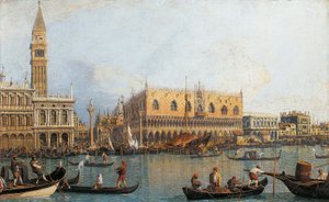 Italie, Florence, Vue peinte du Palais des Doges à Venise - (1697 1768) Canaletto