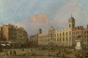 Londres, vue de Northumberland House, regardant vers l