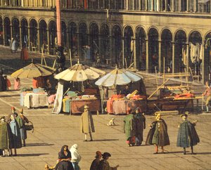 Piazza San Marco (Place Saint-Marc) de la Basilique vers l