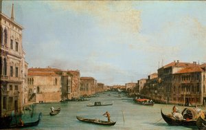 Le Grand Canal vu du Palazzo Balbi (Il Canal Grande da Palazzo Balbi). Vue de Venise le long du canal. Peinture de Giovanni Antonio Canal dit Canaletto (1697-1768) - Canaletto