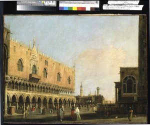 Vue de la Piazzetta San Marco vers le sud - (1697 1768) Canaletto
