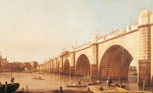 Pont de Westminster en construction - (1697 1768) Canaletto