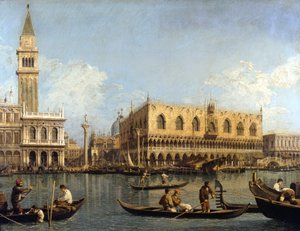 Canaletto (1697 - 1768) : Vue du Palais des Doges à Venise Milano pinacoteca di Brera