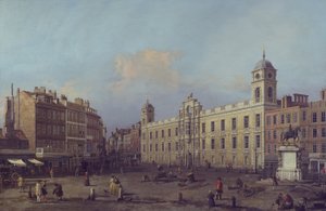 Londres, vue de Northumberland House, regardant vers l