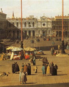 Piazza San Marco, Venise, vers 1735 (détail) - Canaletto