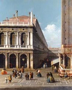 Venise, la Piazza S. Marco, vue vers l