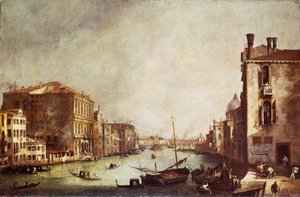 Vue du Grand Canal depuis San Vio - Canaletto