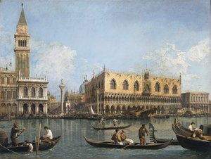 Vue du bassin de San Marco depuis la Punta della Dogana - Canaletto