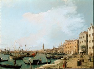 Vue sur la Riva degli Schiavoni, Venise - Canaletto