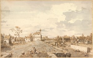 Vue de Porta Portello avec le canal Brenta, Padoue par Antonio Canal dit Canaletto (1697-1768) 1740-1743