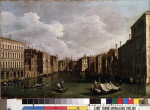 Vue sur le grand canal à Venise - Canaletto