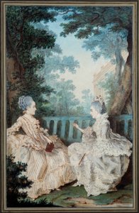 Madame de Breget et Madame de Cassine - Carmontelle