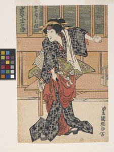 Iwai Hanshiro dans le rôle de la sœur de Nuregami Chūkichi, Oseki - (1777 1835) Toyokuni II