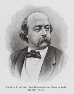 Gustave Flaubert, romancier français (gravure)