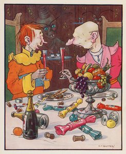Illustration pour Les Voyages de Gulliver de Jonathan Swift - (after) American School